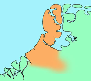 kaart negende eeuw